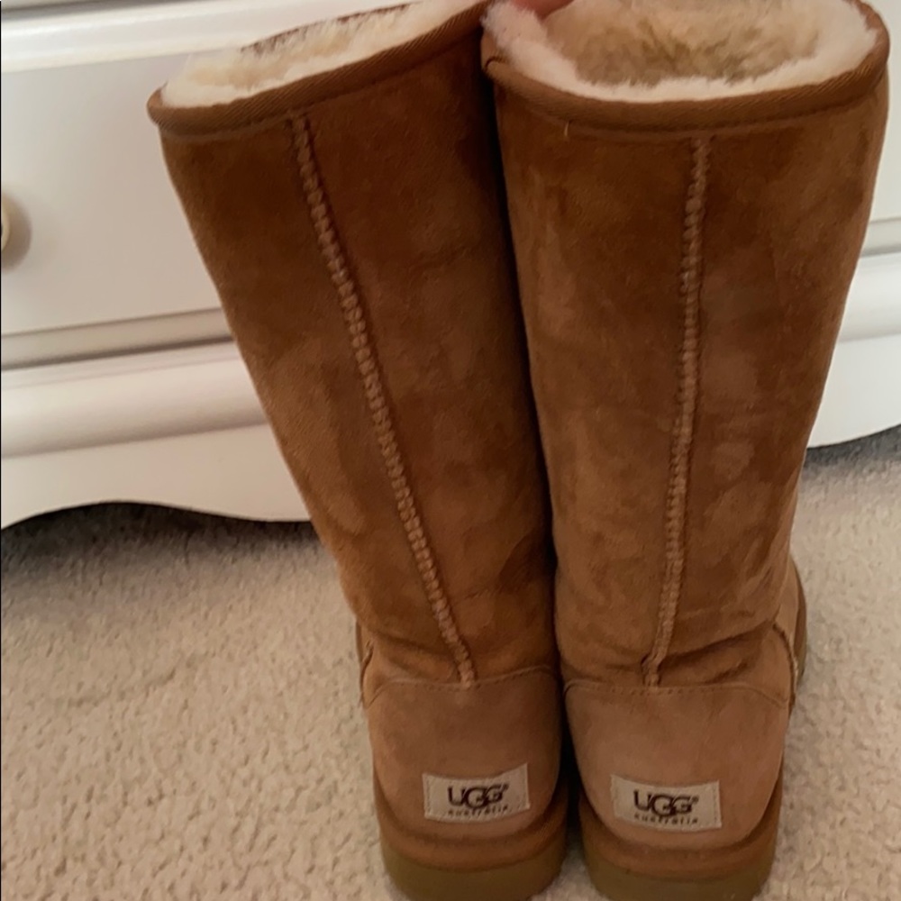 Brown high uggs